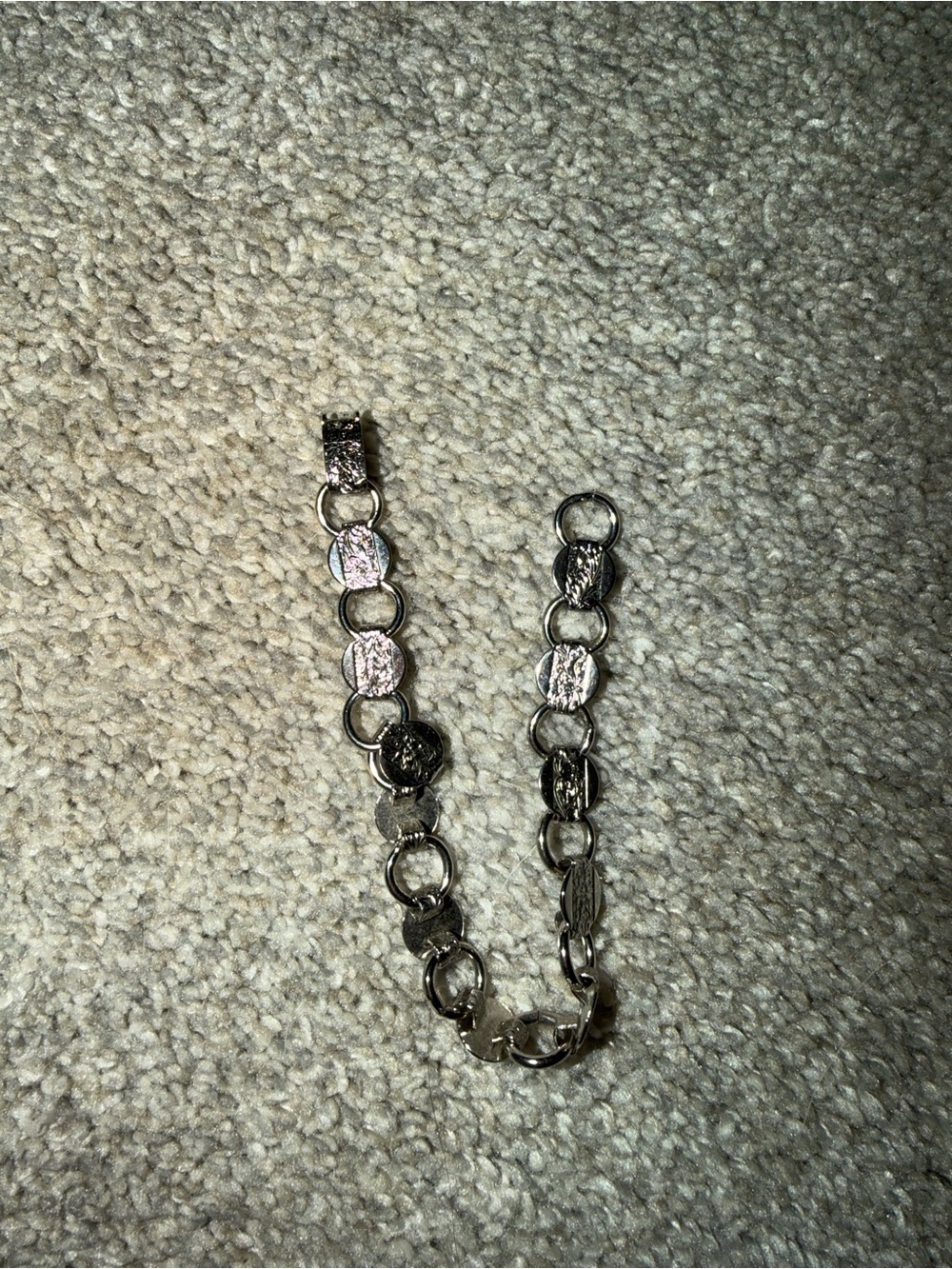 Vintage Sarah Coventry Silver Circle Link Bracelet for Women